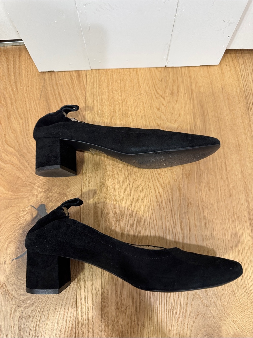 Everlane The Day Heel in black suede Sz 7. - Picture 5 of 11